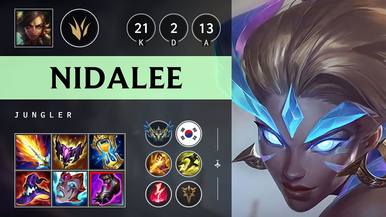 Nidalee Jungle vs Qiyana - KR Challenger Patch 25.18
