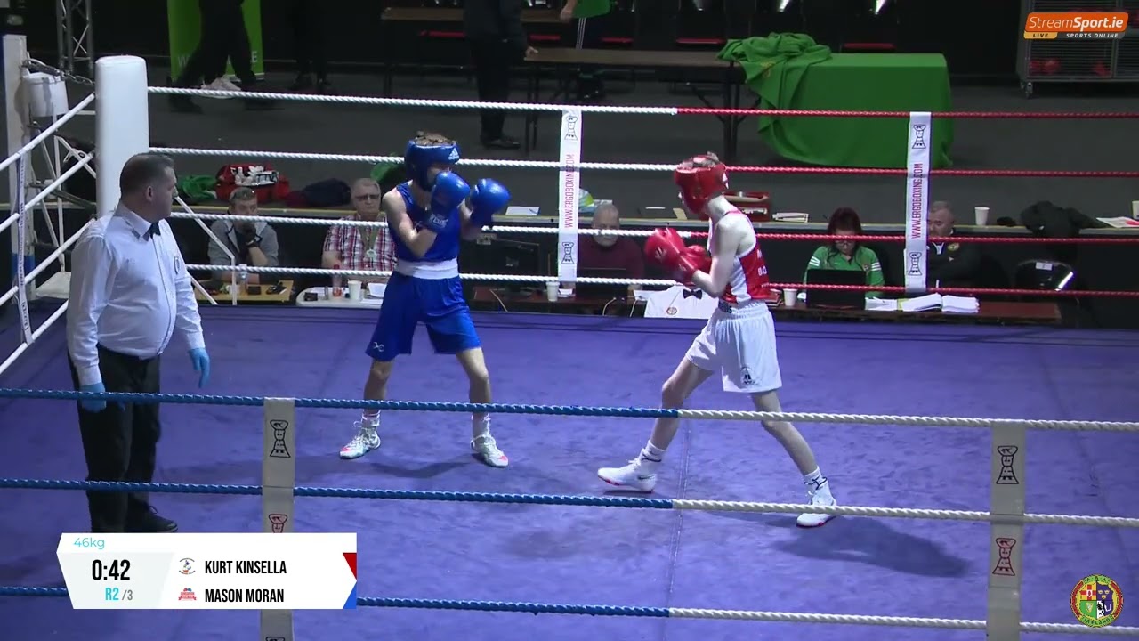 2024 National Junior 1 Championship : 46kg Mason Moran (Dungarvan)  v Kurt Kinsella (Monkstown, D)
