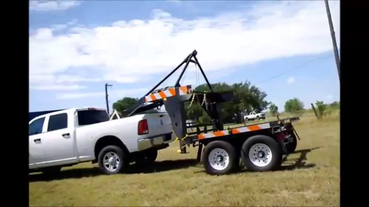 Pickup Truck Container Hauler Unload