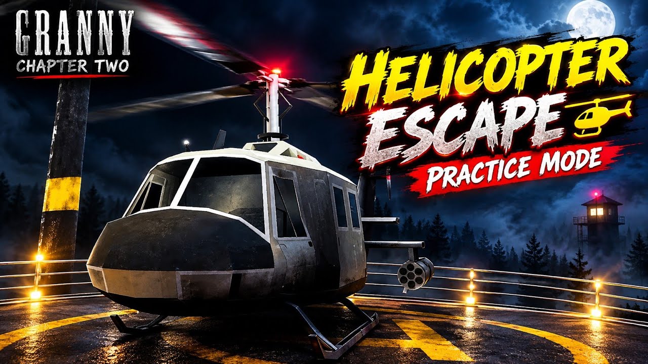 Granny Chapter Two Practice Mode Helicopter Escape Full Gameplay.