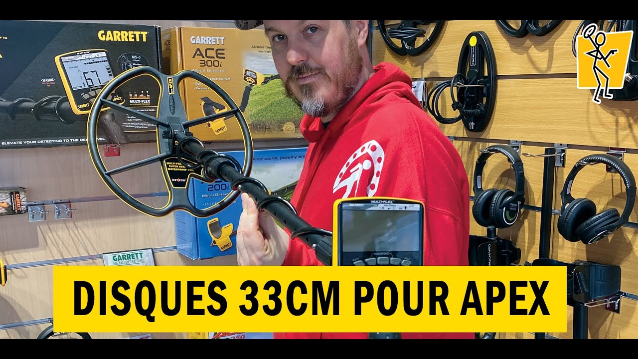 Comparatif des disques 33cm pour Garrett APEX (BlackDog vs Ultimate 33)