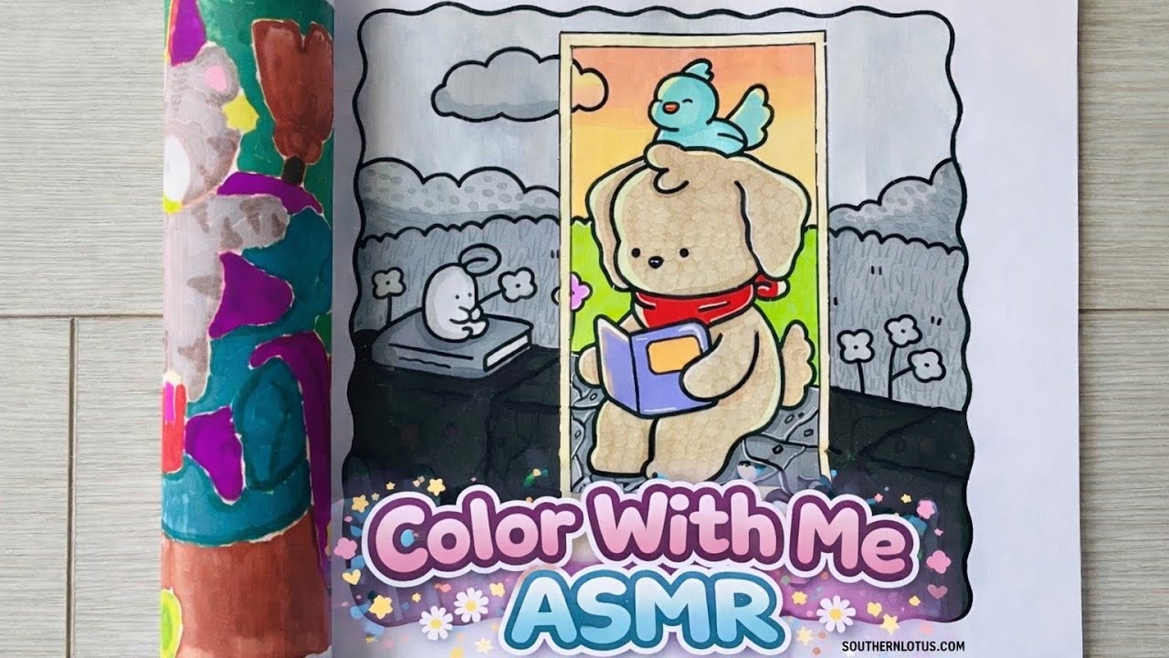 Color With Me ASMR | Little Friends | Polaroid Effect