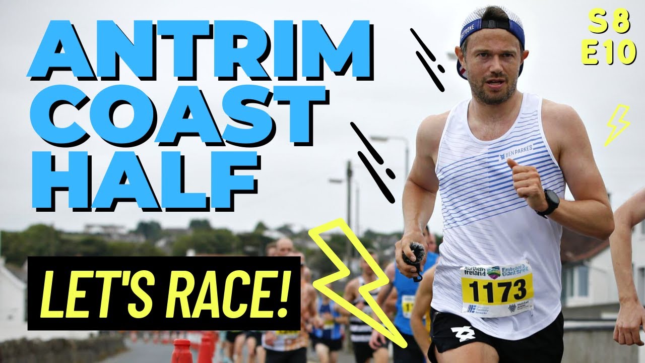 RUNNING A 77 MINUTE HALF MARATHON WITH A GO PRO.. ANTRIM COAST WORLD RECORD COURSE 2021!
