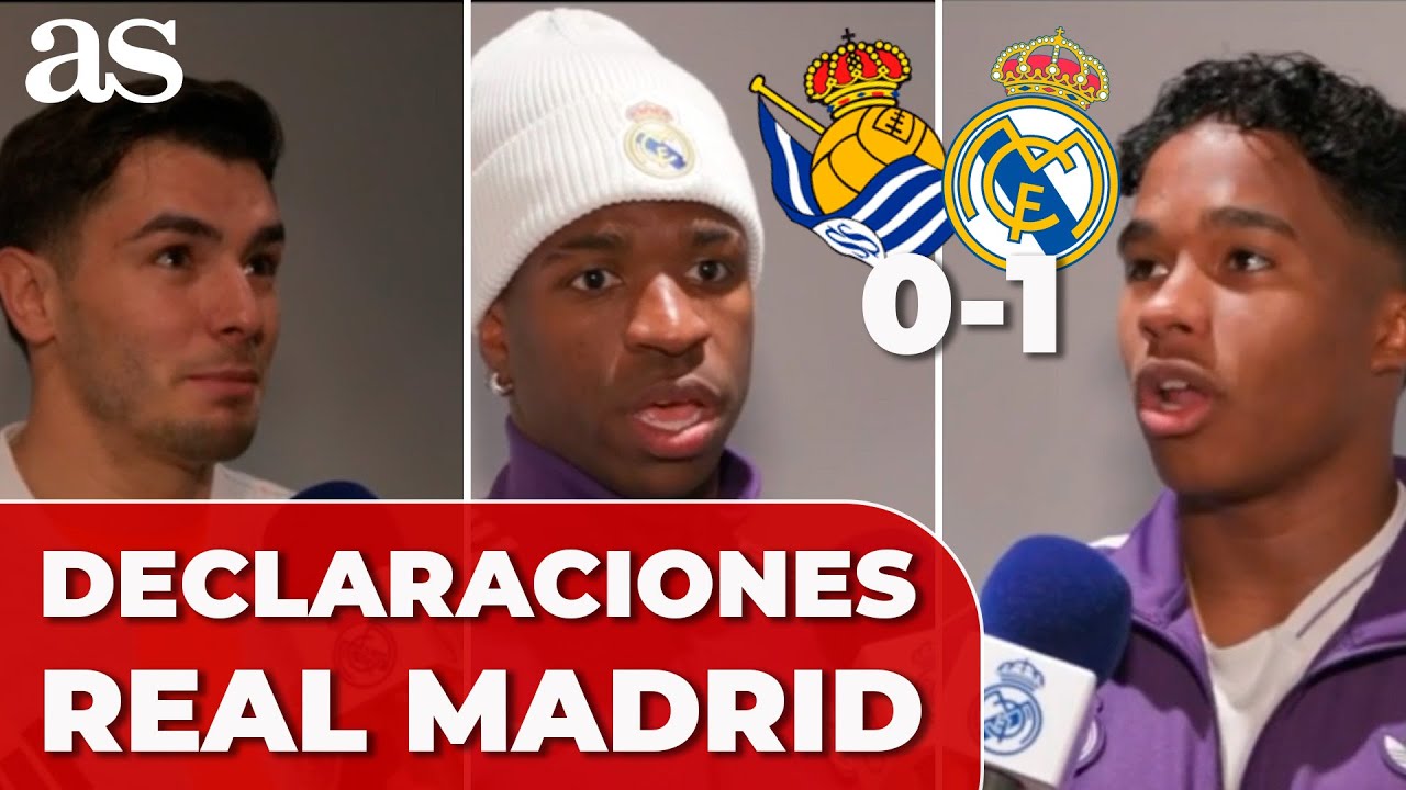 DECLARACIONES REAL SOCIEDAD 0 - REAL MADRID 1 | ZONA MIXTA completa hoy: ENDRICK, BRAHIM, VINICIUS