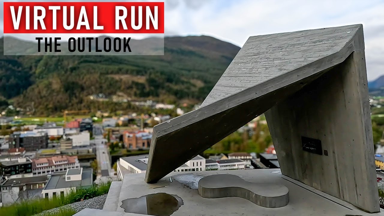 Virtual Run | Orange Autumn Leaves, Great Views | Treadmill Entertainment!
