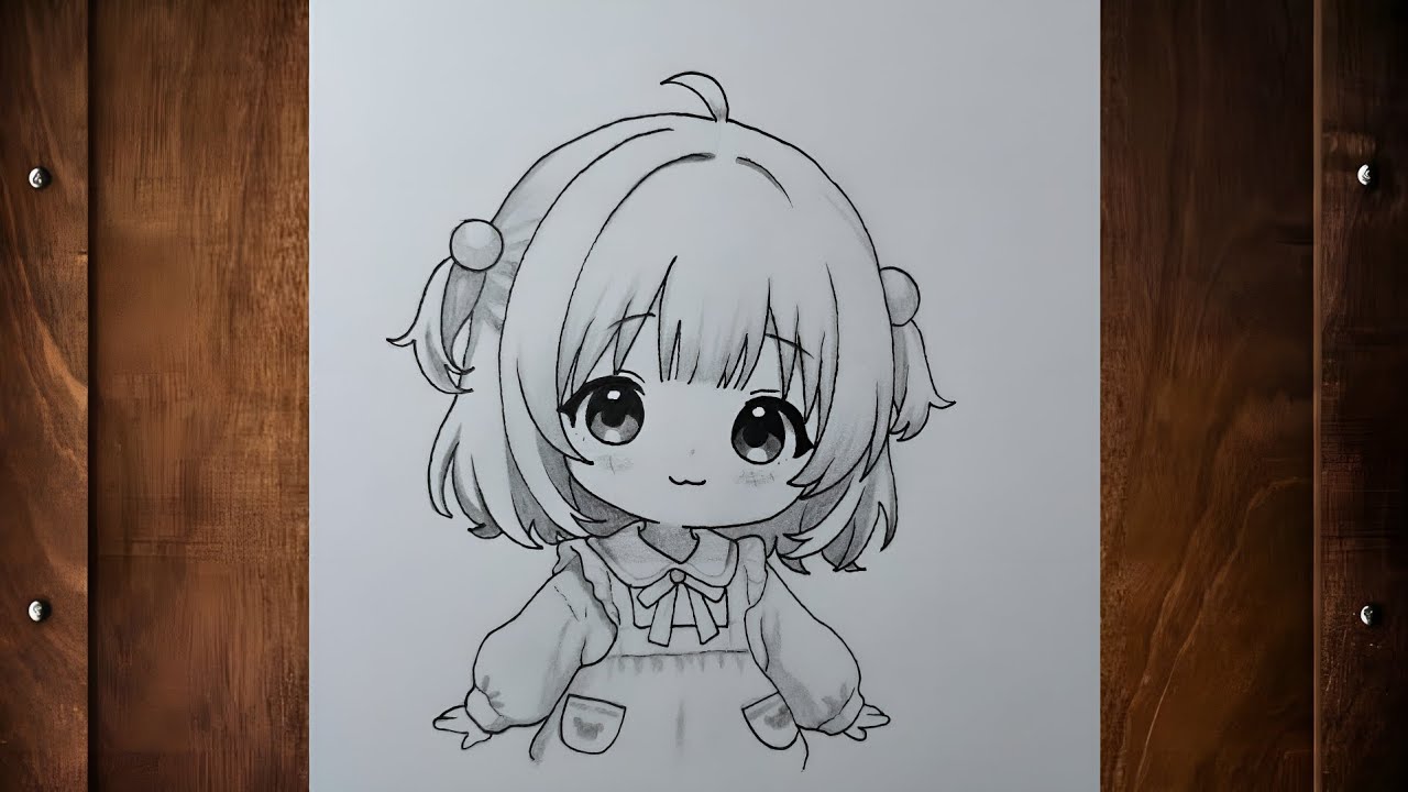 How to Draw a Cute Chibi Girl Step by Step for Beginners | Beginner Friendly Chibi Girl Drawing