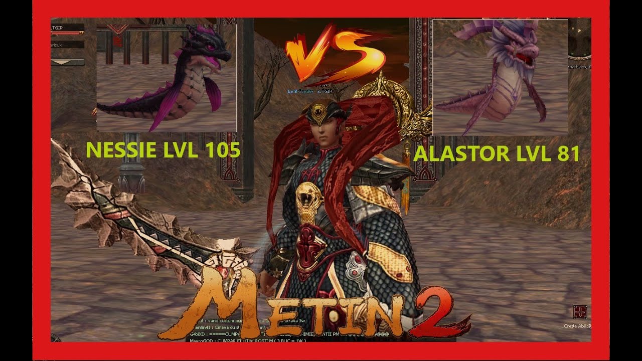 ALASTOR LVL 81 VS NESSIE LVL 105, TEST DAMAGE #METIN2 CARPATHIANS
