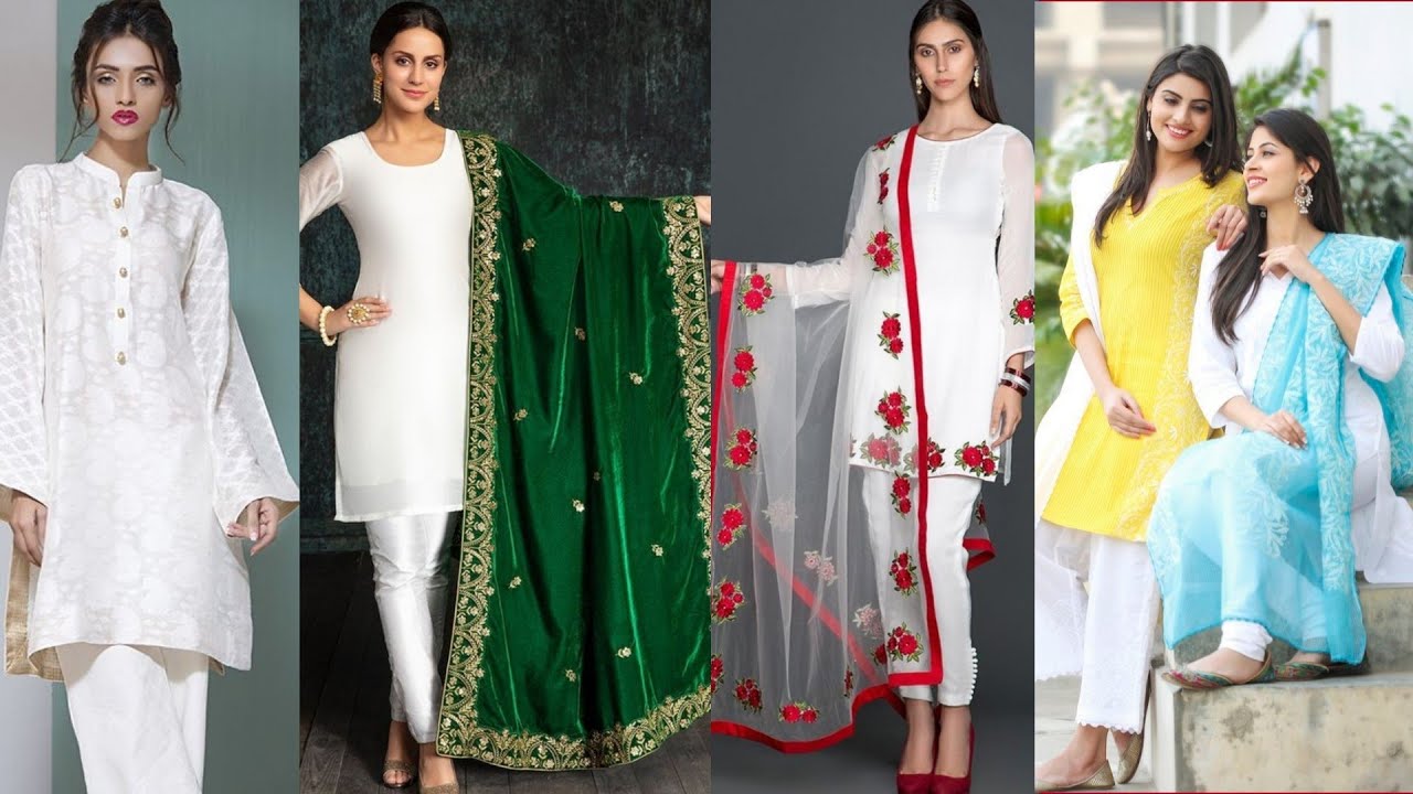 WHITE SHALWAR KAMEEZ DESIGN FOR GIRLS 2021| Punjabi dress | SUMMER DRESS trend  