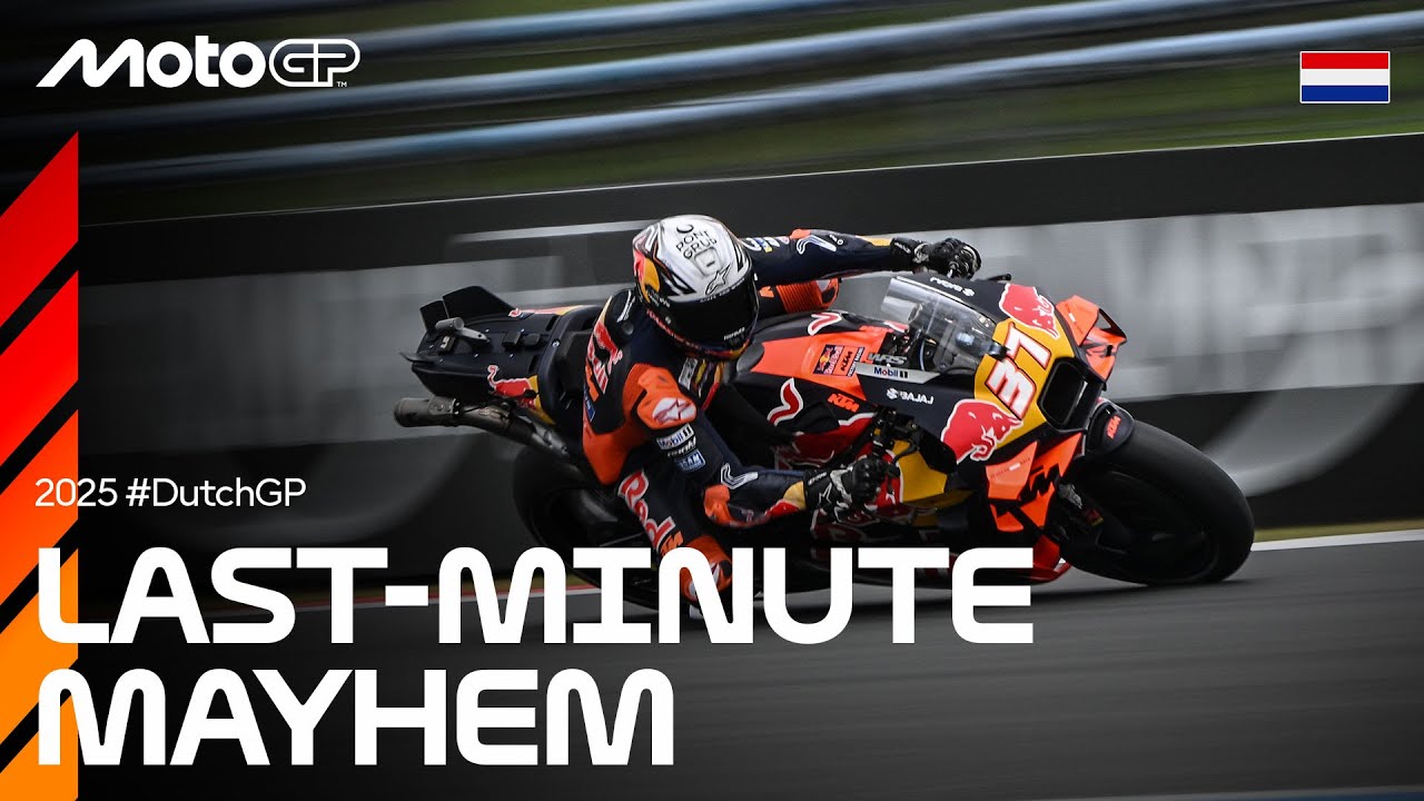 The chaotic last 5 minutes of MotoGP Practice 🤯 | 2025 Dutch GP