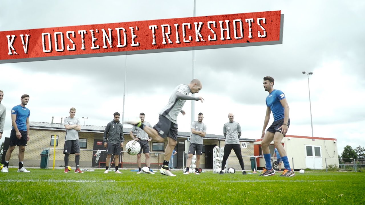 Soccer trick shots with KV Oostende
