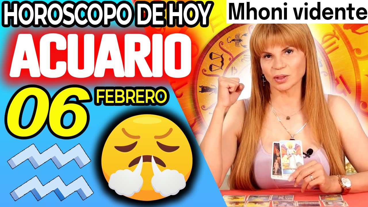 ACUARIO ♒BRUTAL NOTICIA💥💌NO LE DIGAN A NADIE🤐 Horóscopo De Hoy 6 De Febrero 2026 | Mhoni Vidente