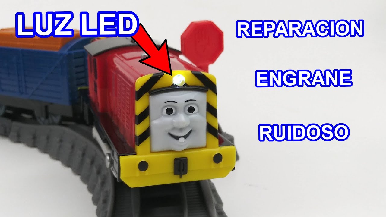 Talking Salty reparacion y custom con luz Thomas y sus amigos Trackmaster