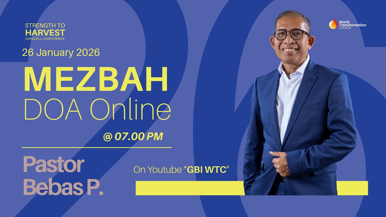 MEZBAH DOA Online | Ps. Bebas Pinem | Senin, 26/01/2026 | Pkl 19.00 WIB | GBI WTC