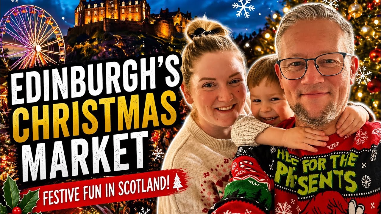 Edinburgh Christmas Market 2025 walkthrough & a Scotrail train trip!