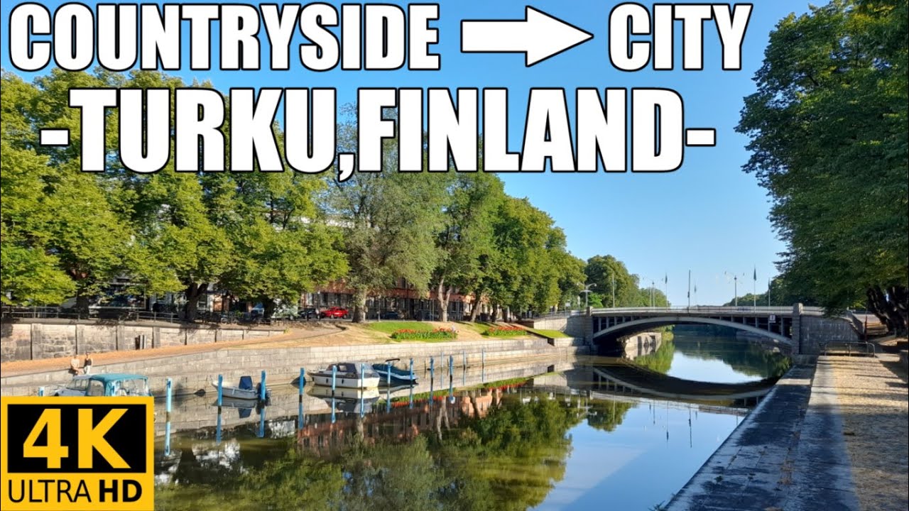4K Walk From the Countryside to the City – Turku, Finland