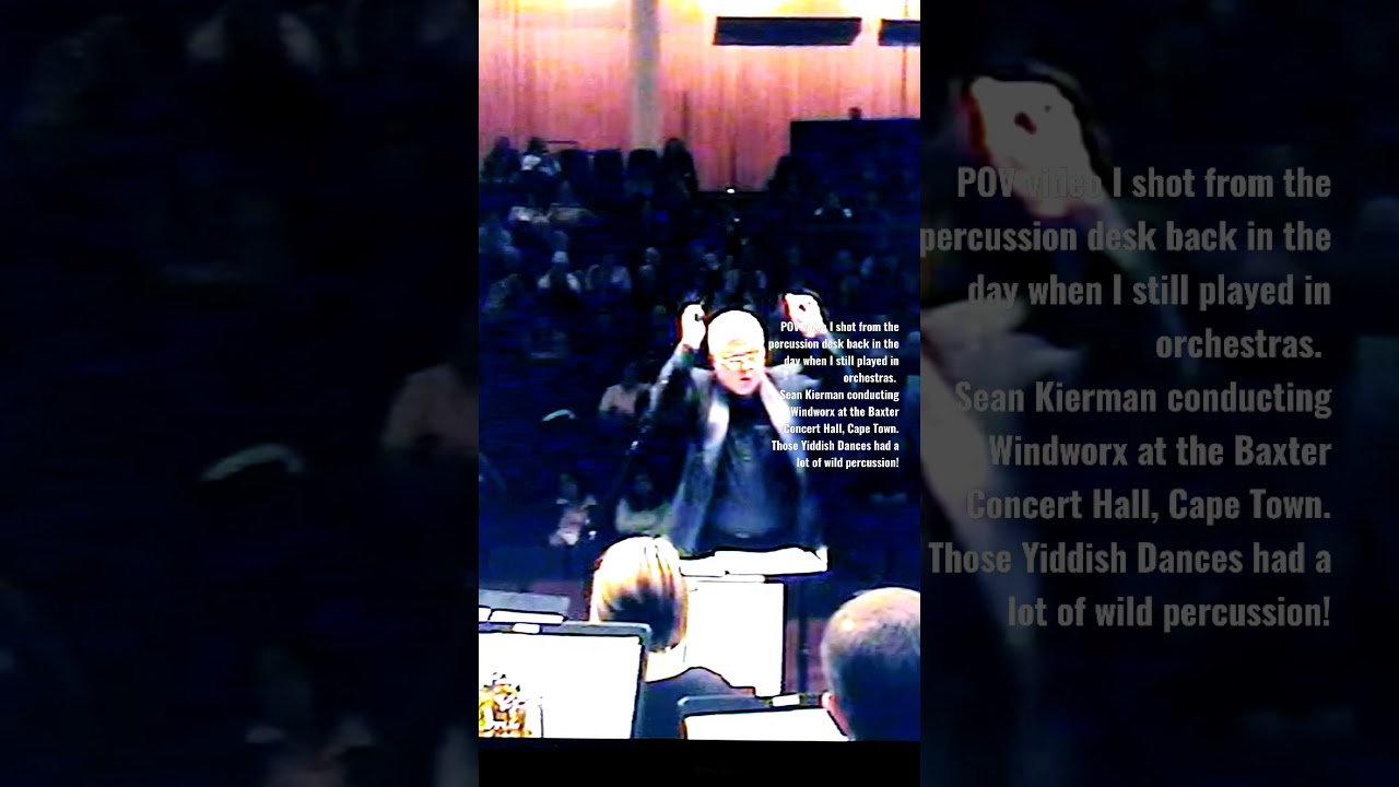 Sean Kierman conducting Windworx Symphonic Wind Band. Back in the day when I still did percussion.