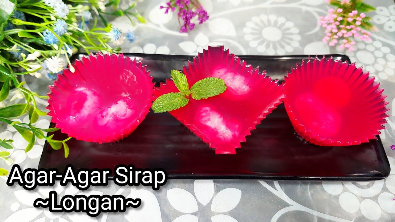 Agar-Agar Sirap Longan| Longan Jelly Recipe| How to make