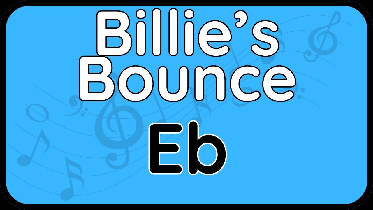 Billie's Bounce · Backing Track (Eb Version) for Alto Sax & Baritone Sax