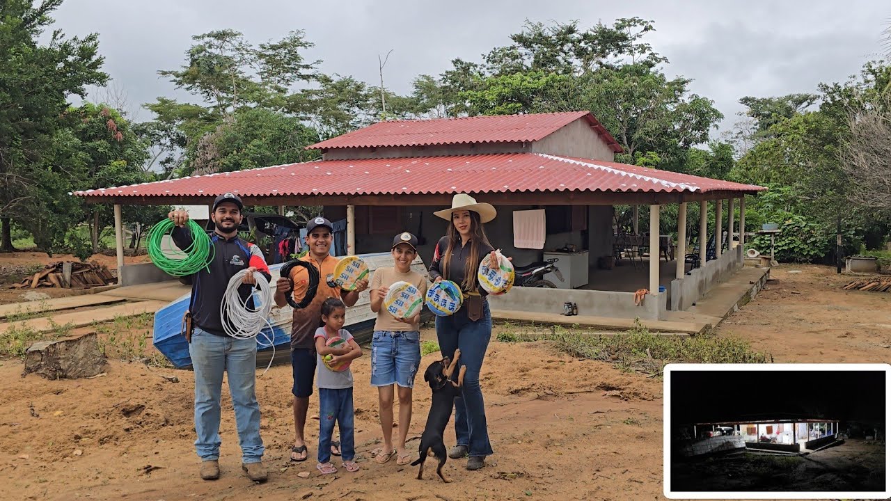FIZEMOS instalação Elétrica da Casa, FEZENDA Aguas Clara COM. @XINGURUSTICO @amandaataide18