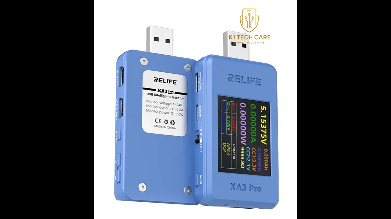 Интеллектуальный USB-тестер RELIFE XA3 Pro – Как изменить язык | Пошаговая инструкция