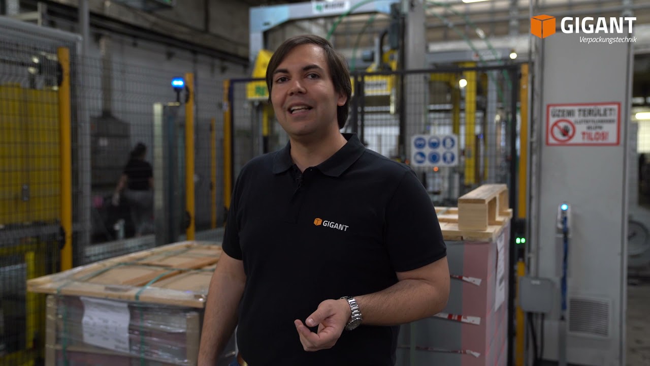 Vollautomatisiert Paletten verpacken - so geht's! 📦 | GIGANT zu Gast bei P.V.S in Sopron
