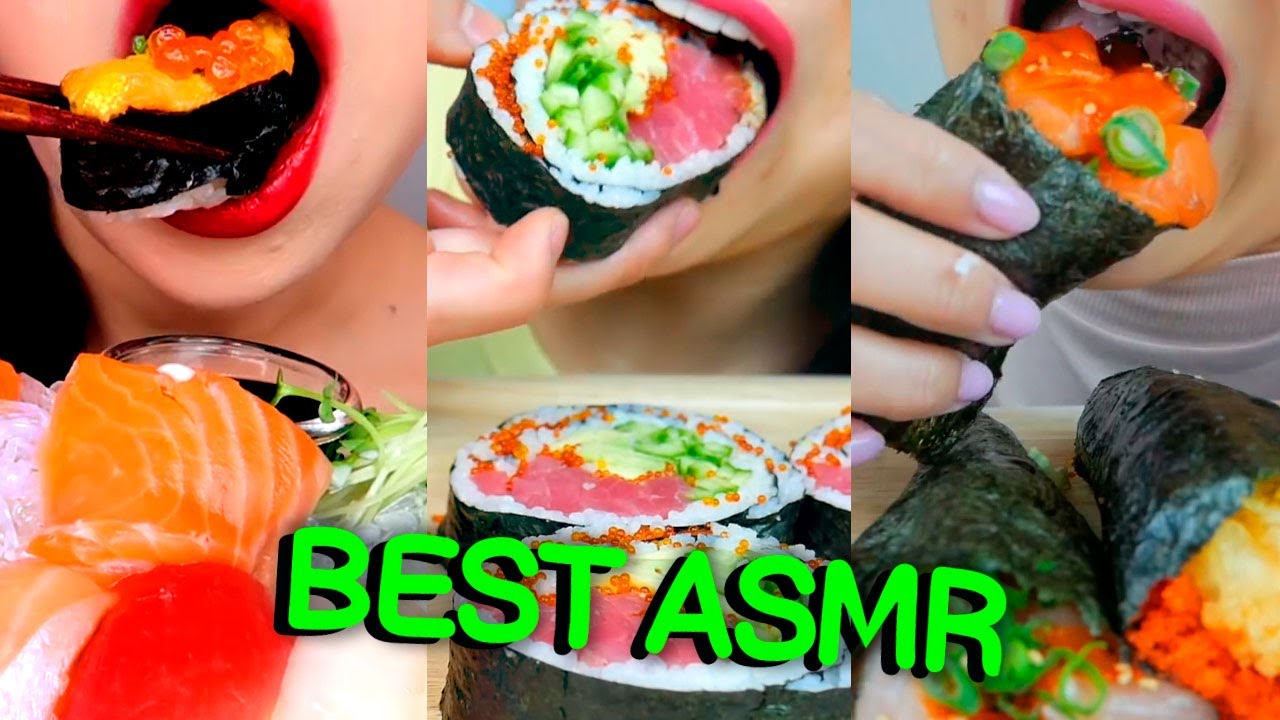 Sushi Compilation Asmr Eating - Mukbang Lychee, Zoey, Jane, Sas Asmr, ASMR Phan, Hongyu| Part 209