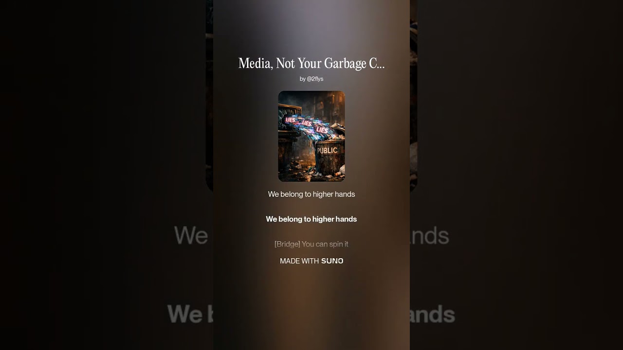 Media, Not Your Garbage Can