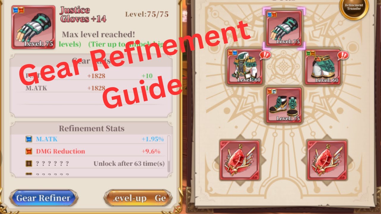 Gear Refinement Guide - Fairy Tail Fierce Fight