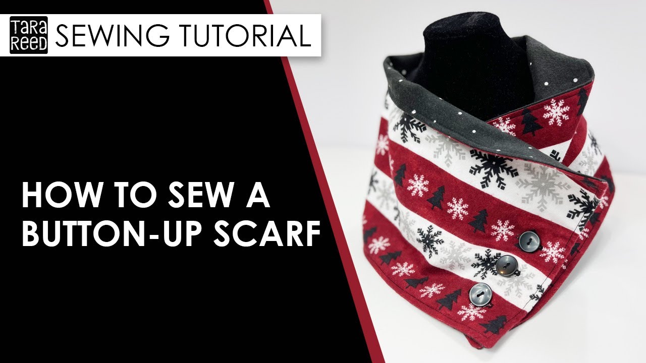 How to Sew a Button Up Scarf - DIY scarf tutorial
