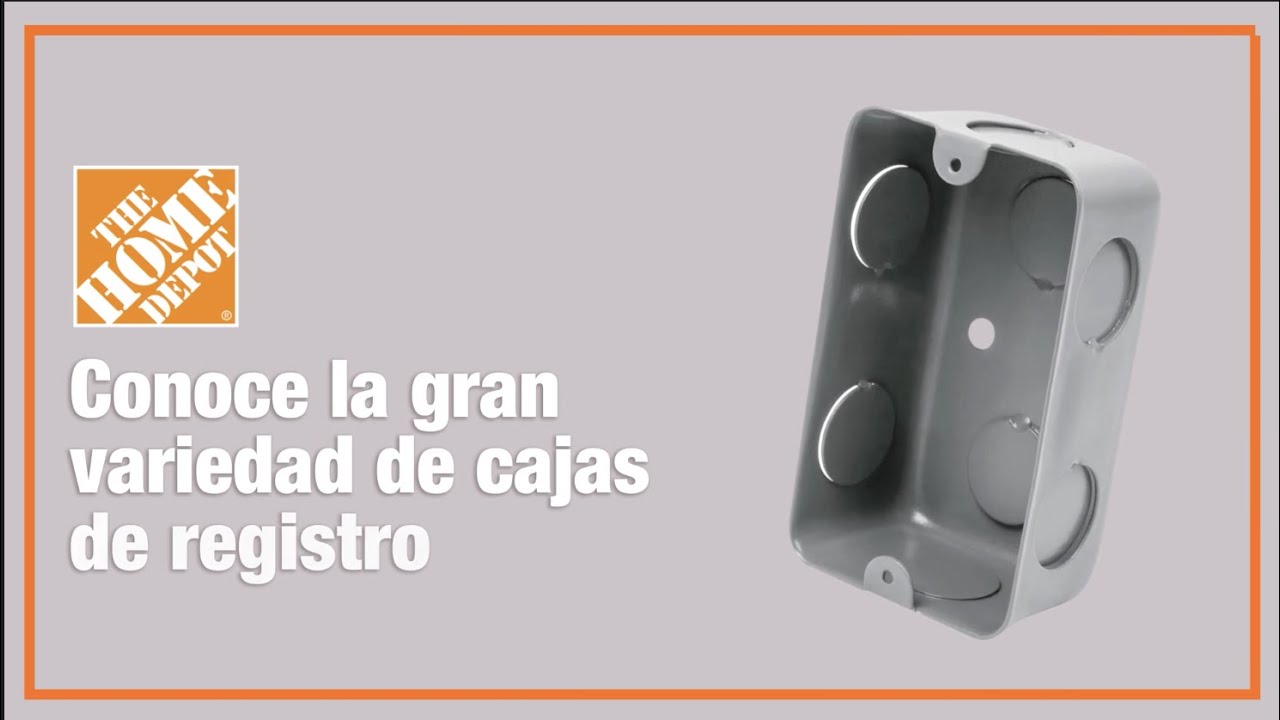 C&oacute;mo elegir una caja de registro | El&eacute;ctrico | The Home Depot Mx