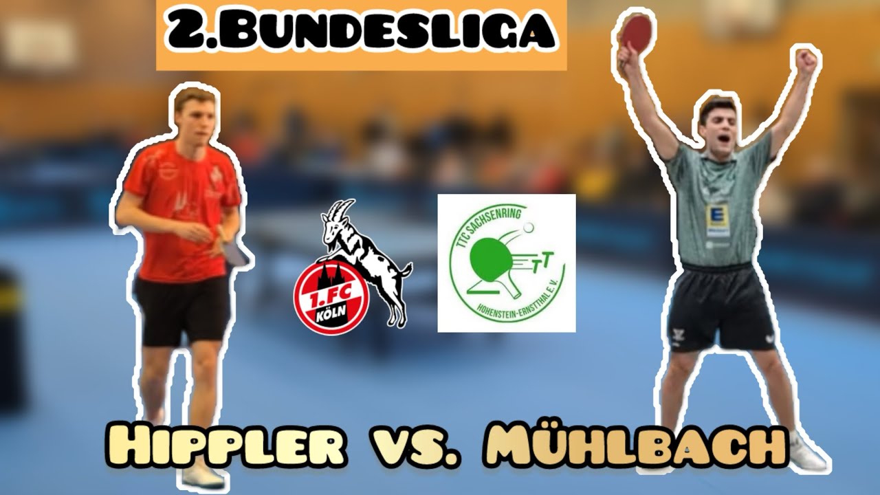 3:0 gegen künftigen TTBL-Spieler! Tobias Hippler vs. Carlos Mühlbach | 2.Bundesliga