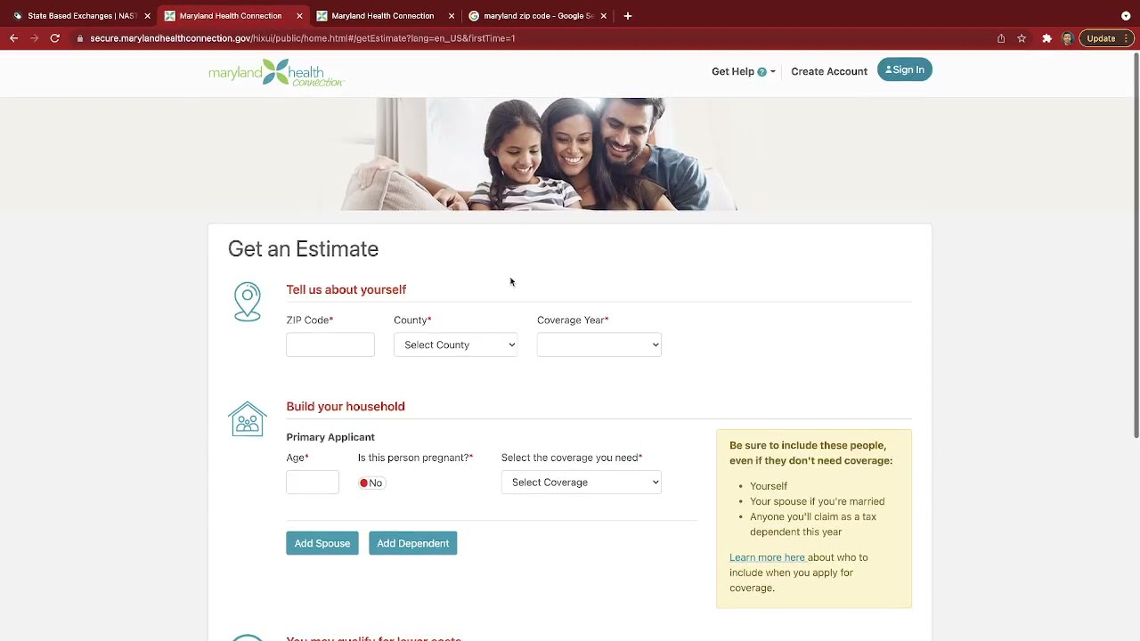 Maryland State-Based Exchange Tutorial - Checking PrEP Medication Coverage