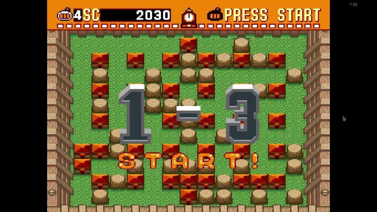 SNES Emulator - Super Bomberman / Part 1 Of 3 / PC Gameplay