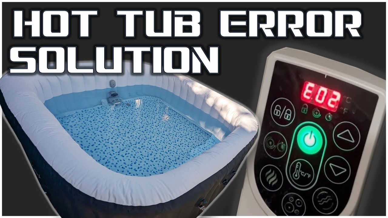 Hot Tub Repair Error E02 - Low water Flow - Saluspa Bestway Coleman