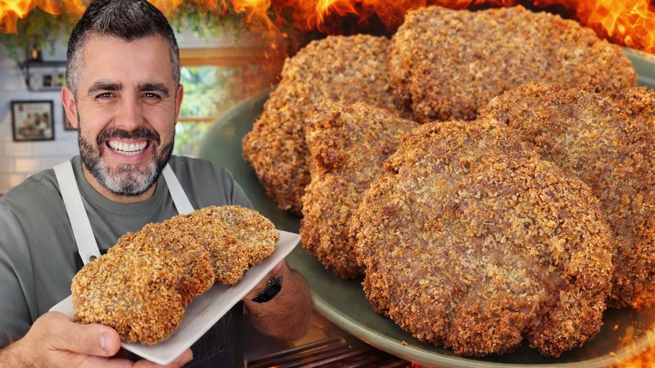 MILANESA DE POBRE - DE CARNE MOÍDA - SIMPLES ECONÔMICA E DELICIOSA - Receitas de Pai