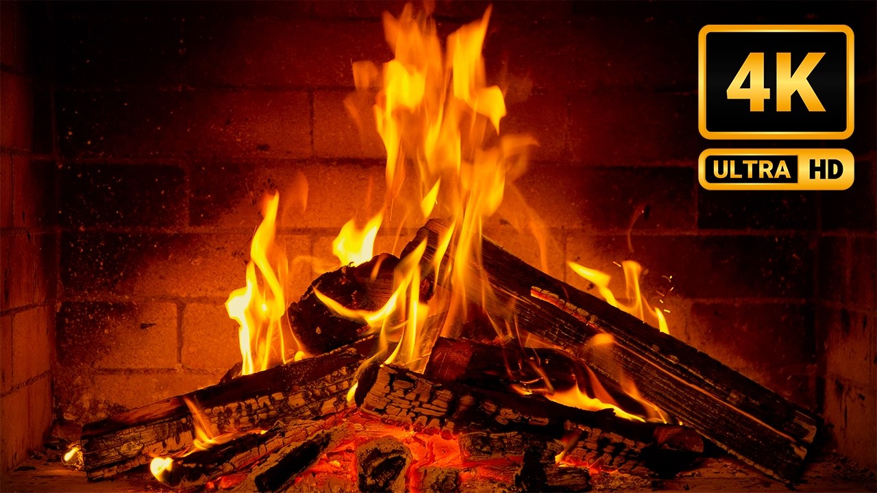 Coziest Fireplace Ambience 4K | Smooth Bossa Nova Jazz with Fire Crackles for Deep Rest
