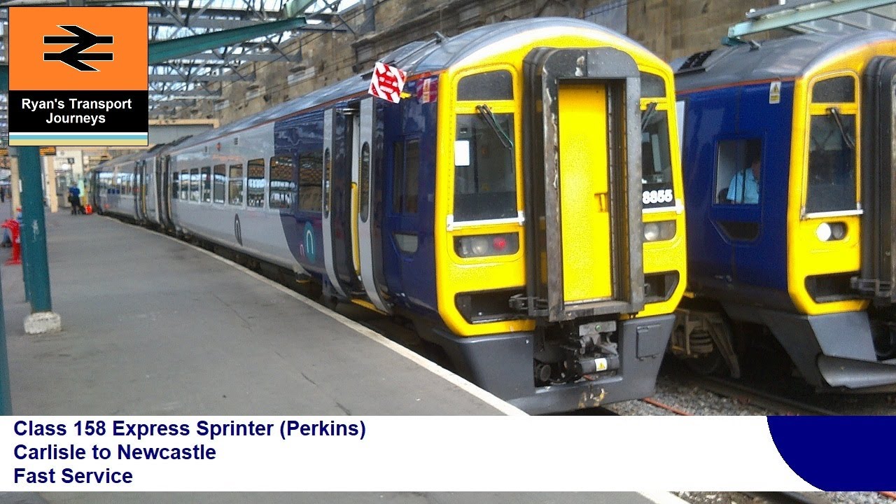 Class 158 Express Sprinter Perkins Carlisle to Newcastle Fast Service