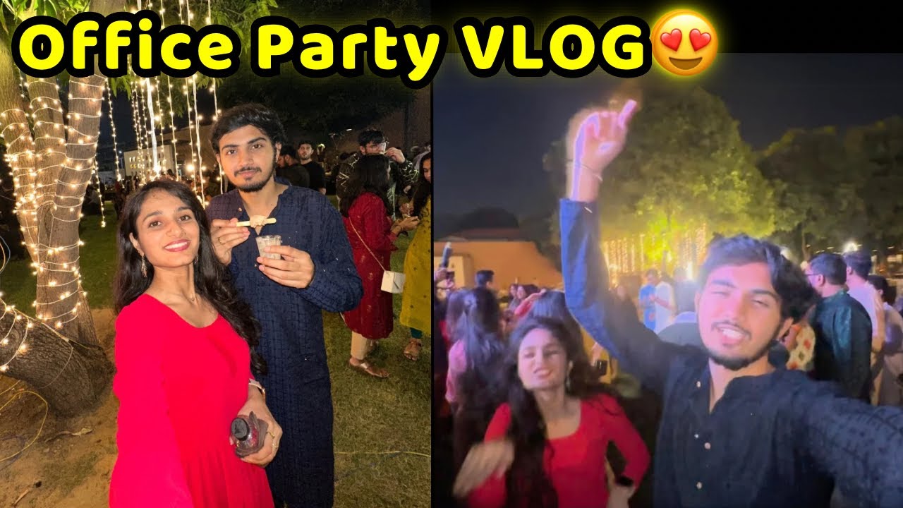 Office DJ Party VLOG😍 at Mango | Jaydeep Devangi Vlogs | Couple Vlog
