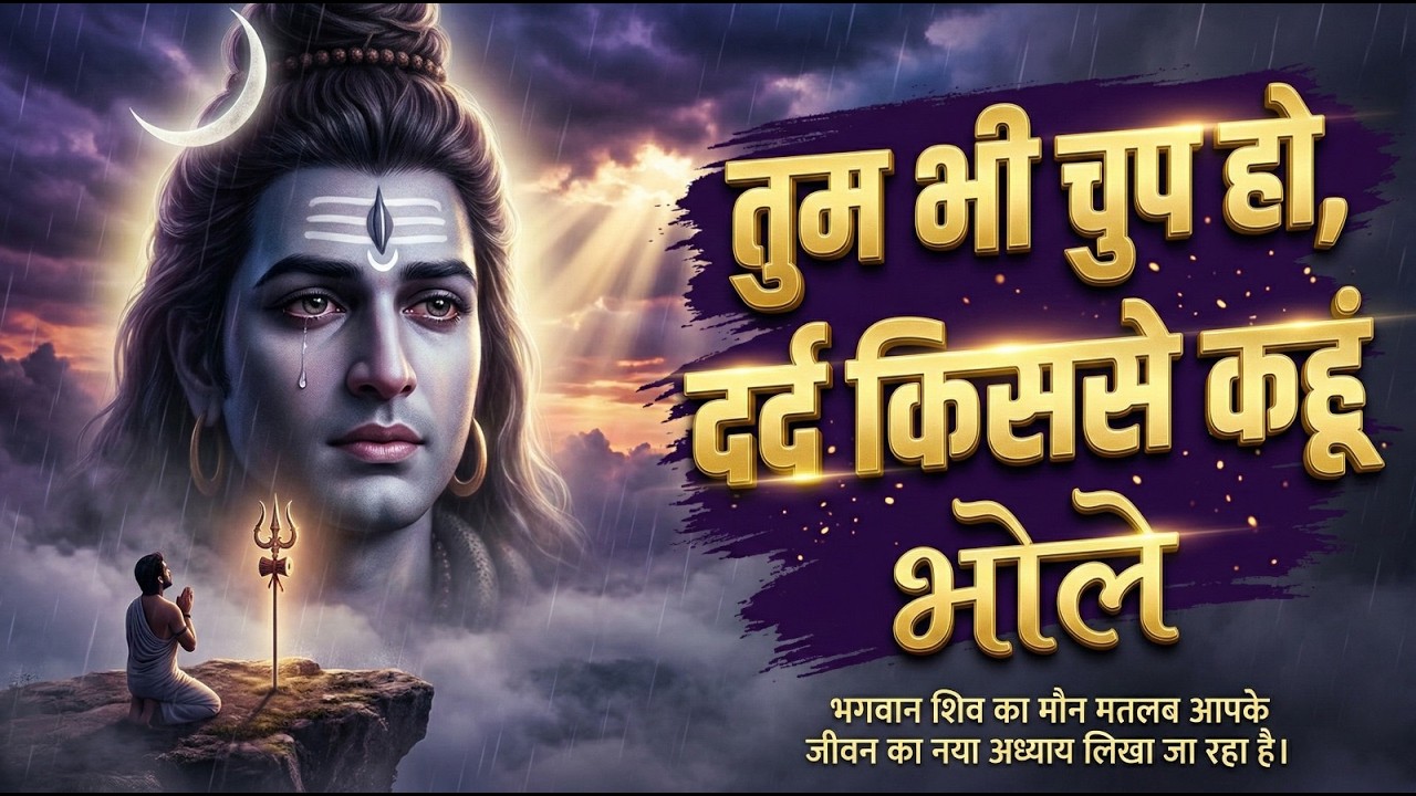 तुम भी चुप हो, दर्द किससे कहूँ 😭| ऐसा दर्द भरा शिव भजन पहले नहीं सुना होगा | Most Emotional Bhajan