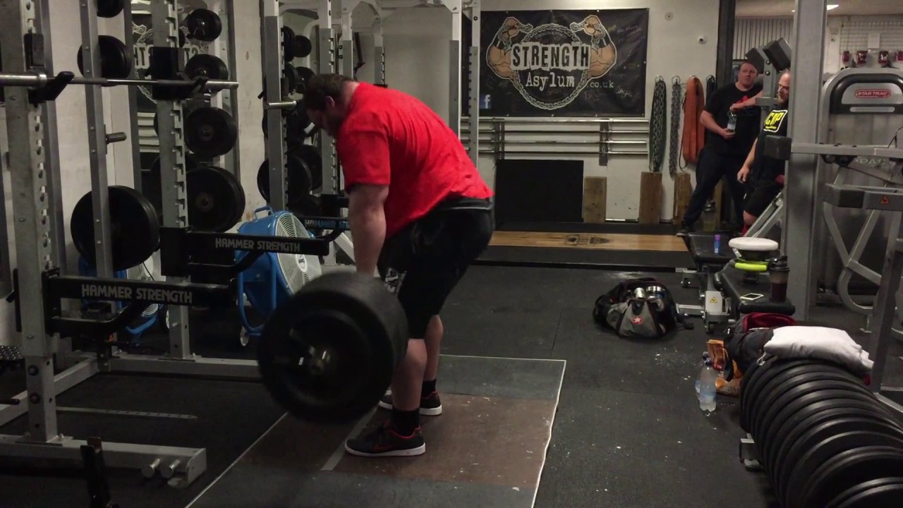 EDDIE HALL Speed Deadlifts 320kg x 10 (2 sets) at Strength Asylum