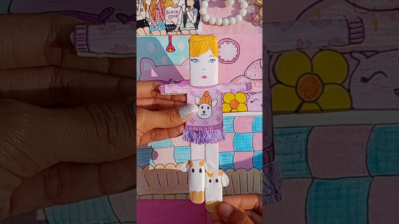 Let's Dressup Barbie in Cute Korea skirt💜😍