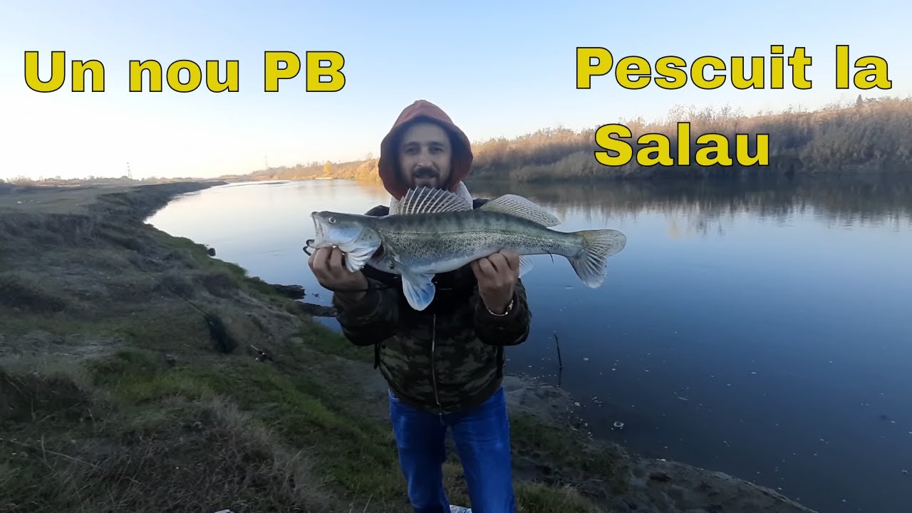 Pescuit pe Arges iarna la Salau - un nou PB