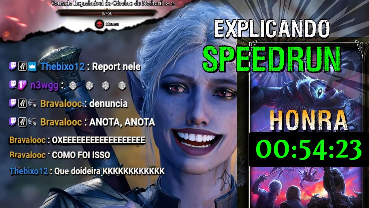 Consigo Vencer Baldur''s Gate 3 no Honra em Menos de 1 Hora? - Speedrun Explicada [Glitchless]