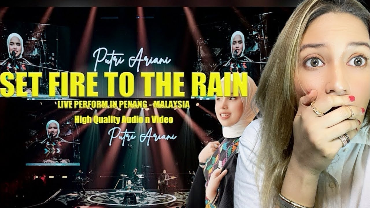 Reaction to Putri Ariani’s Live Performance of “Set Fire To The Rain” | Adele | Official Konser