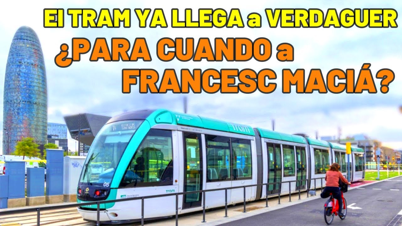 🚉El TRANVÍA por la DIAGONAL Podría Llegar a FRANCESC MACIÁ en 2028 🚉 Tramo Verdaguer Barcelona