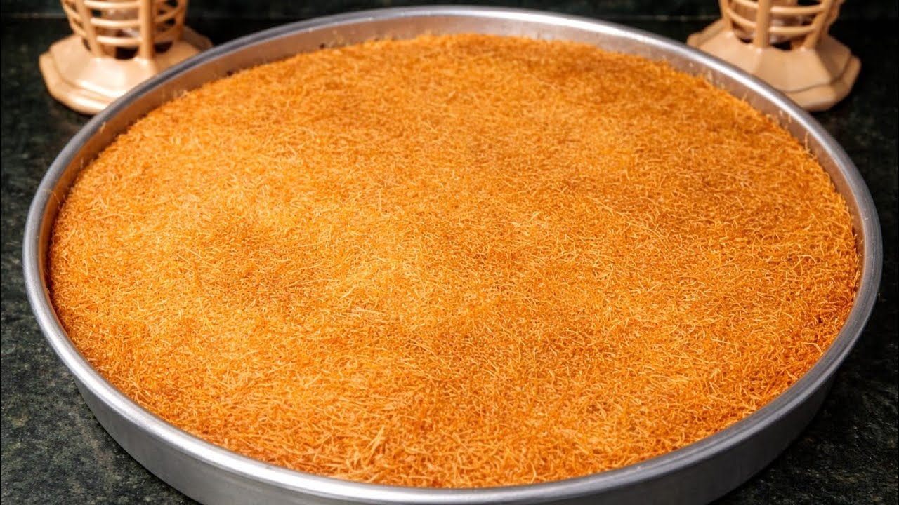 الذ واسرع حلويات رمضان 🌙 الكنافه الساده بكل اسرار نجاحها ✨ ولونها الذهبي الجميل 👍💯
