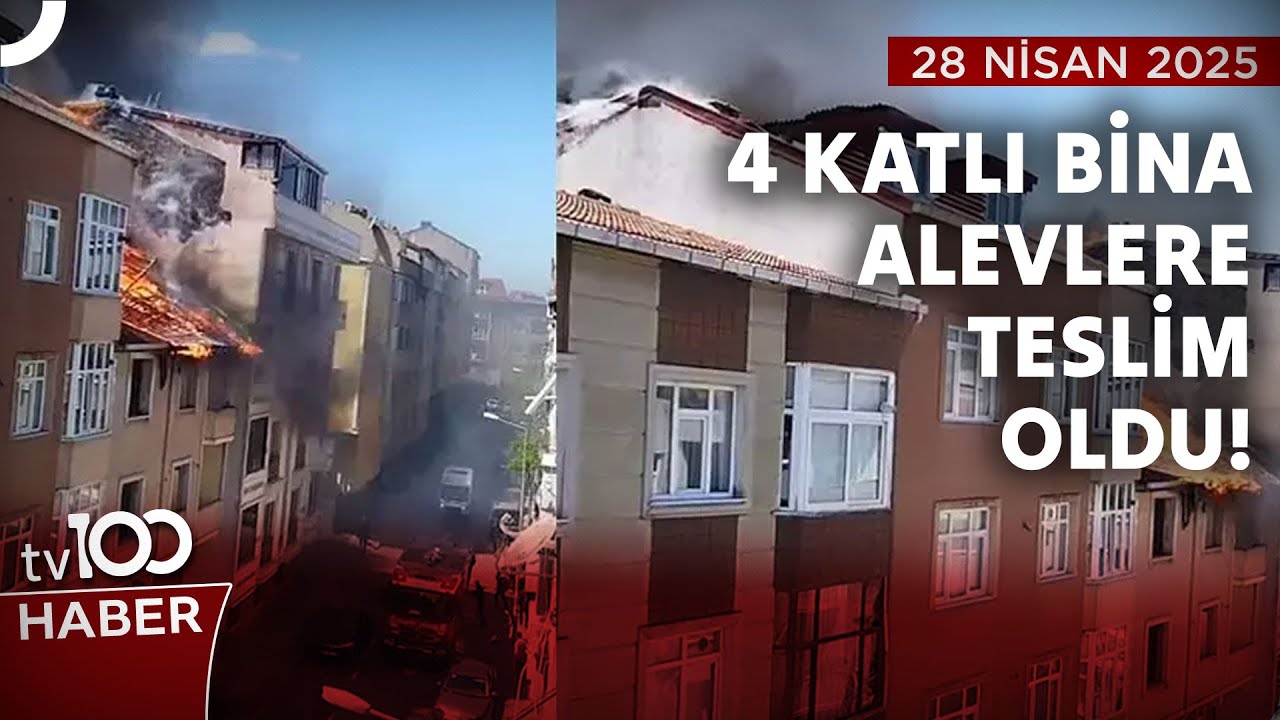 SON DAKİKA... Gaziosmanpaşa'da Yangın Paniği! | tv100 Haber