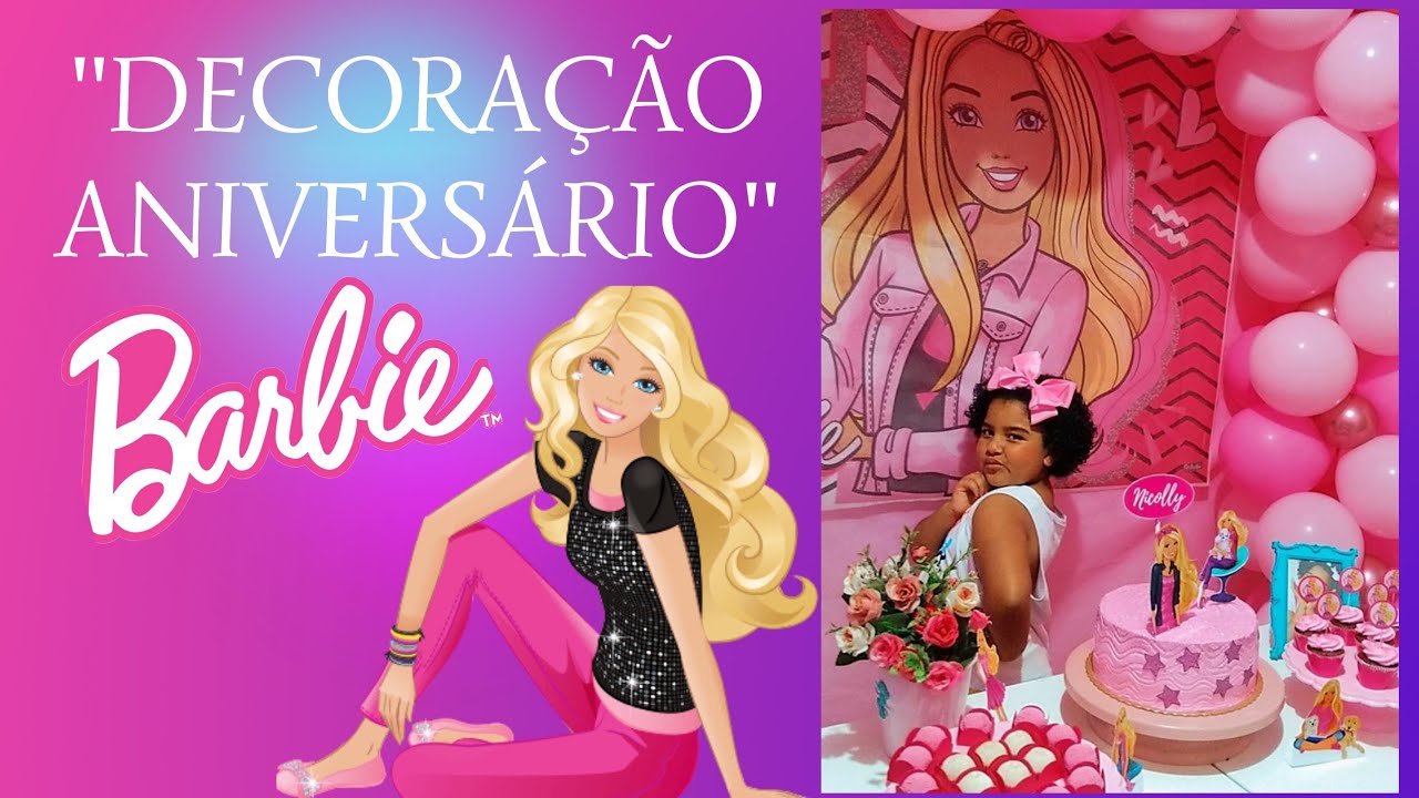 Vlog: Um dia comigo, Compras Preparativos Aniversário da Nicolly Tema: Barbie❤️.