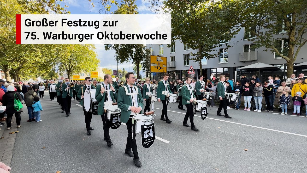 Festumzug der 75. Warburger Oktoberwoche 2024
