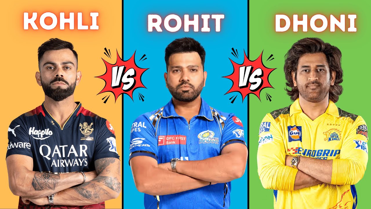 Virat Kohli vs Rohit Sharma vs MS Dhoni | Stats, Records & Lifestyle  Comparison | Cricket Data